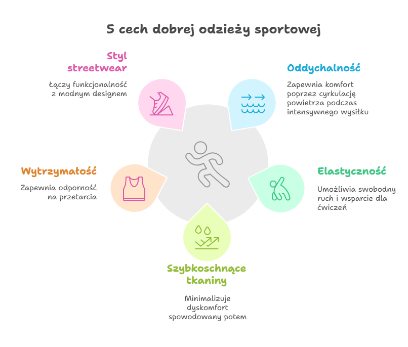 5 cech dobrej odzieży sportowej