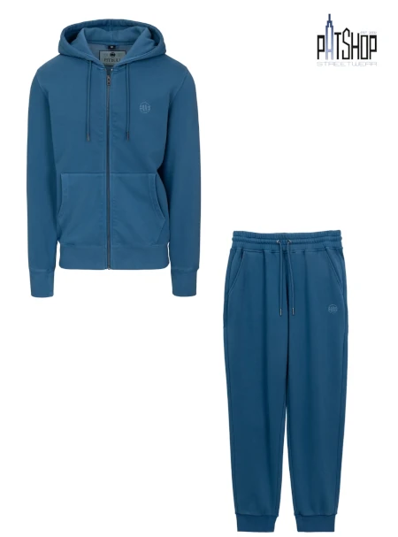 Komplet męski Pitbull Pit Bull Lancaster 2 ZIP Washed ciemny niebieski