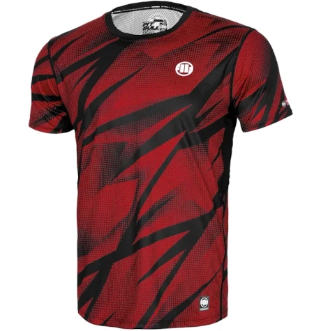 Koszulka męska T-shirt Pit Bull Mesh Performance Pro Plus Dot Camo II 24 czerwona