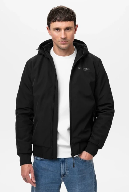Kurtka zimowa męska Pit Bull Softshell Winter Midway 25 czarna