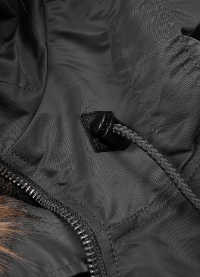 Kurtka zimowa męska Pit Bull Bomber Harvest jacket grafitowa