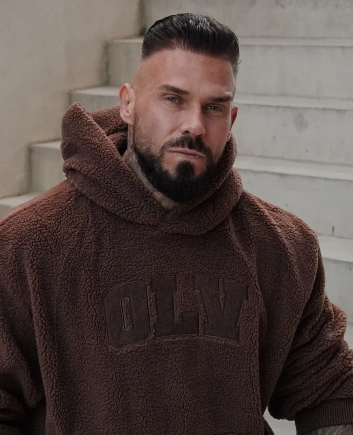 Bluza unisex Olavoga OROFIOU brązowa