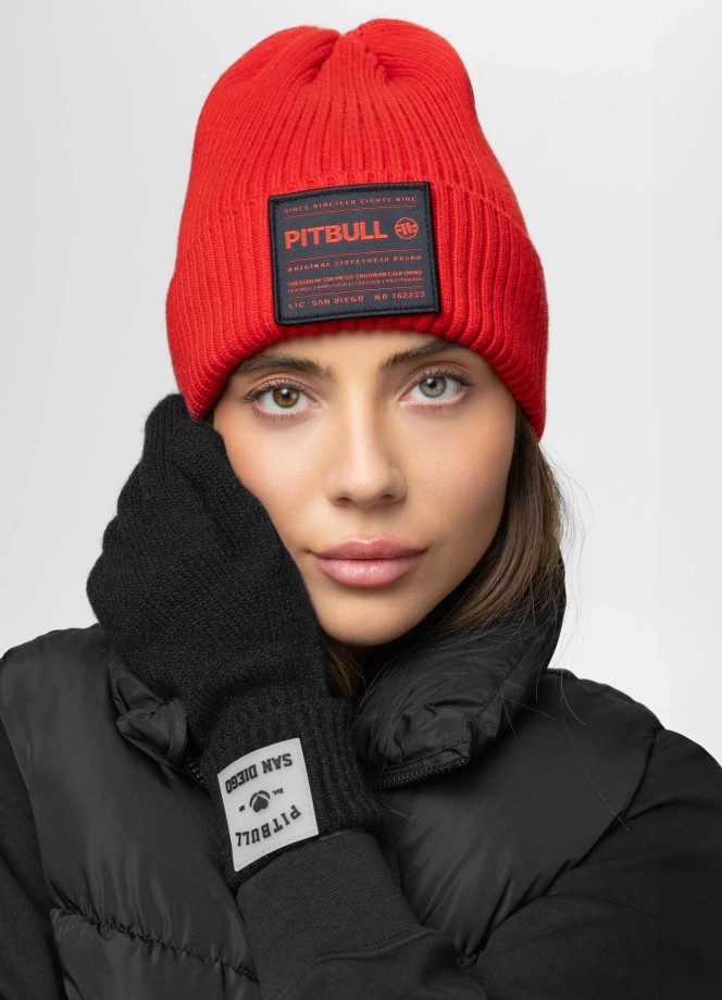 Rękawiczki damskie Pitbull Love PB czarne