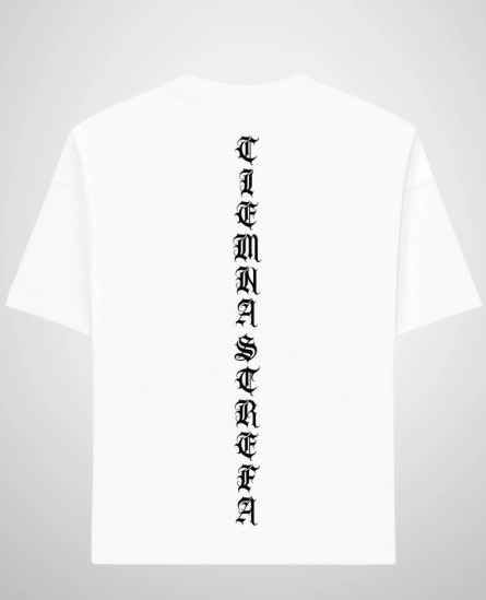 Koszulka męska T-shirt Ciemna Strefa Chicano Gotyk biała