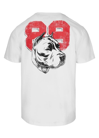 Koszulka męska T-Shirt Pit Bull Pitbull Dog 89 biała