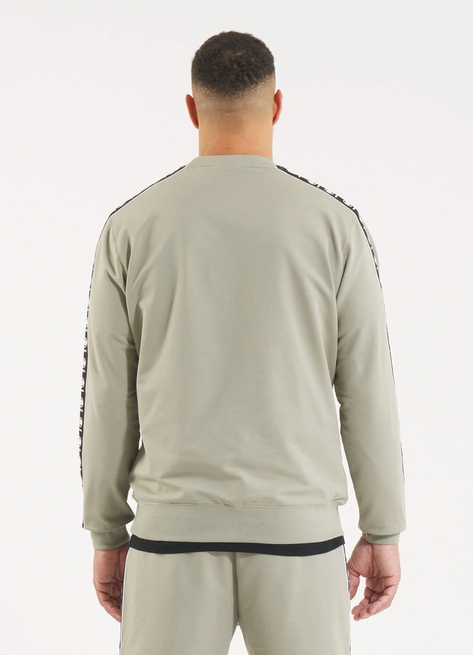 Bluza męska bez kaptura Pitbull Pit Bull Tape Nugget dusty salvia