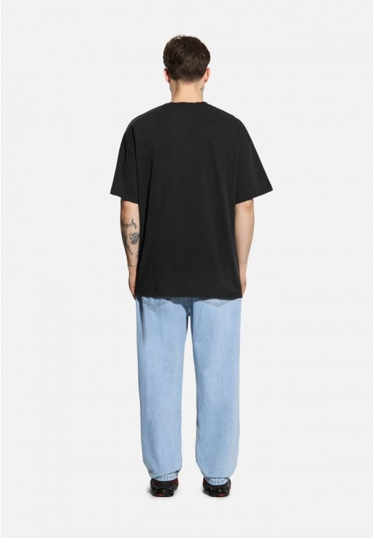 Koszulka męska t-shirt oversize Prosto Blizz grafitowa czarna