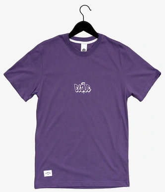 Koszulka męska T-shirt Elade throw up 3D fioletowa