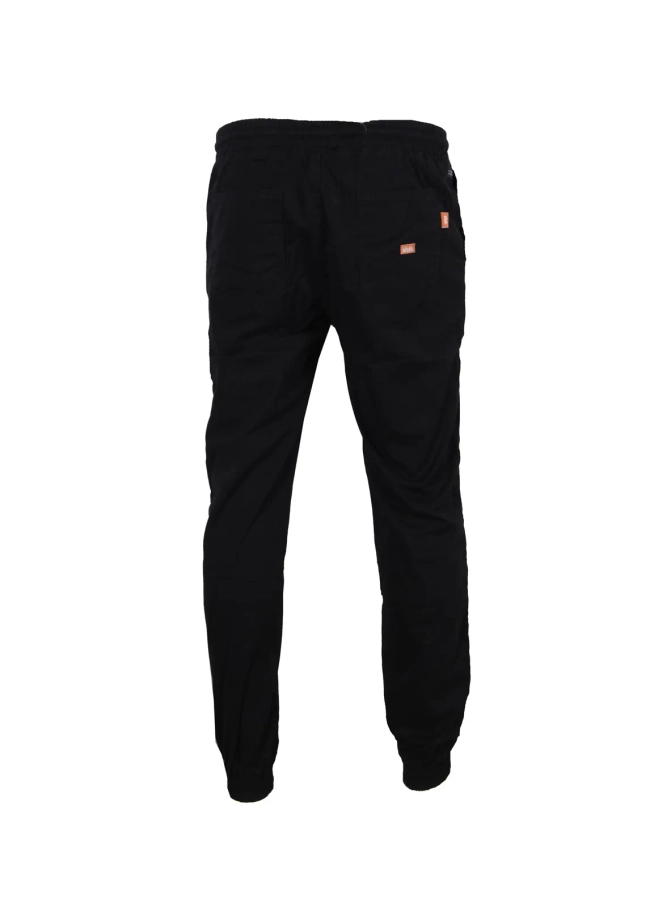 Spodnie materiałowe męskie jogger Elade czarne