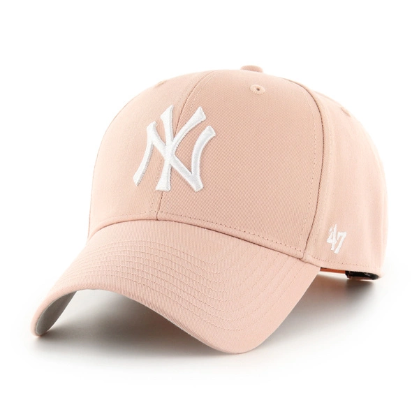 Czapka z daszkiem 47 Brand MLB New York Yankees Dusty Mauve Raised Basic różowa