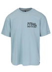Koszulka męska T-Shirt oversize Pitbull Shot For Shot Loose Fit niebieska