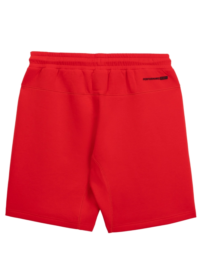 Komplet męski dresowy krótki Pitbull Pit Bull Dogwood czerwony