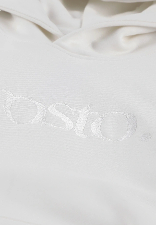 Bluza męska z kapturem oversize Prosto Mizo kremowa