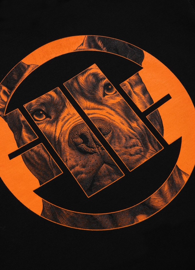 Bluza męska Pitbull Pit Bull Orange Dog 24 crewneck czarna