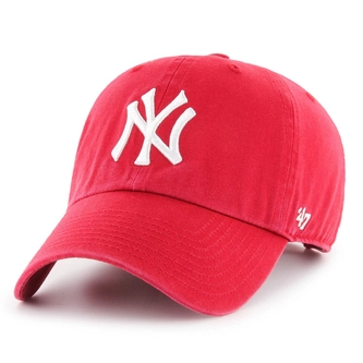 Czapka z daszkiem 47 Brand New York Yankees Clean Up czerwona