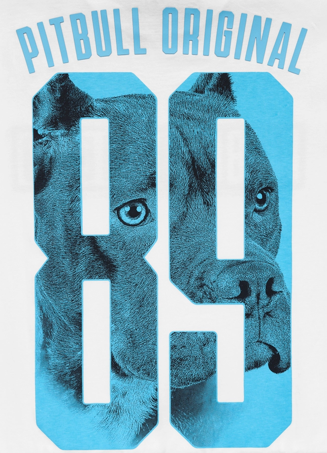 Koszulka męska T-Shirt Pitbull Eighty Nine Dog biała