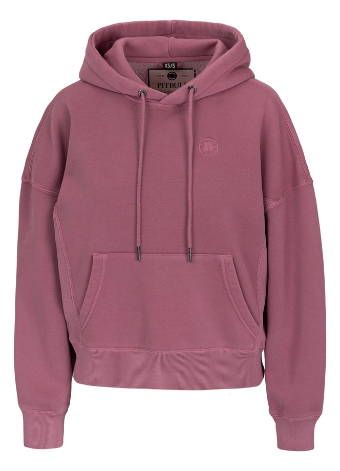 Bluza damska z kapturem Pitbull Manzanita Washed różowa