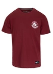 Koszulka męska T-Shirt Pit Bull Pitbull Dog SD bordowa
