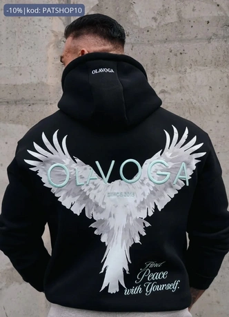 Bluza męska z kapturem Olavoga EAGLE czarna