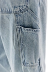 Spodnie męskie jeans Mass Denim Worker Extra Baggy Fit jasne niebieskie