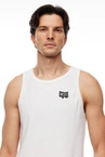 Koszulka męska Tank Top Mass Dnm Signature Patch biała
