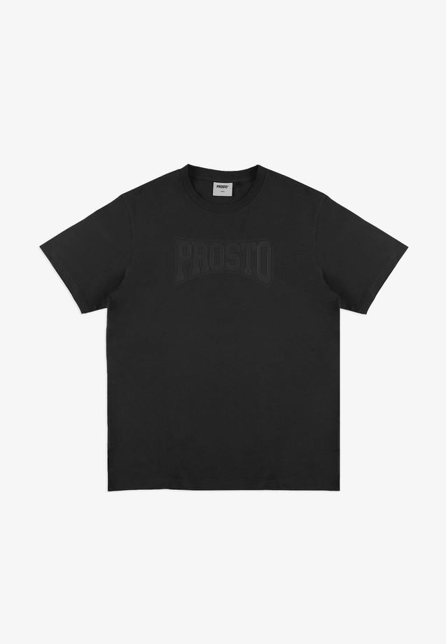 Koszulka męska t-shirt Prosto Collage czarna/grafitowa