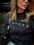 Sweter damski Olavoga PAUSE czarny