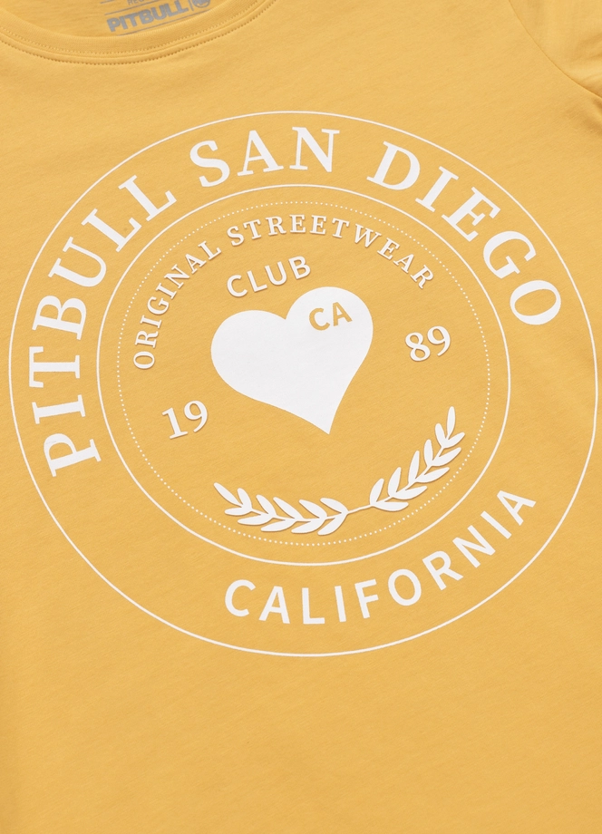 Koszulka t-shirt damska Pit Bull Pitbull Heartie żółta