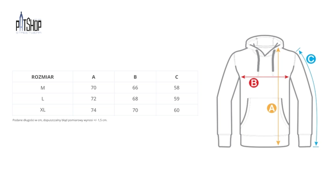 Bluza męska z kapturem oversize Prosto Splash Shield granatowa