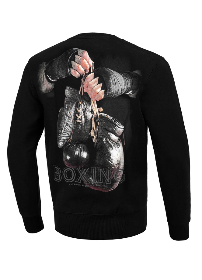 Bluza męska bez kaptura Pitbull Pit Bull Boxing FD black 