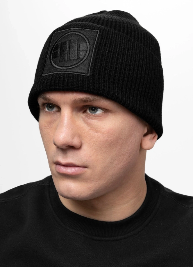 Czapka zimowa Pit Bull Beanie Logo czarna