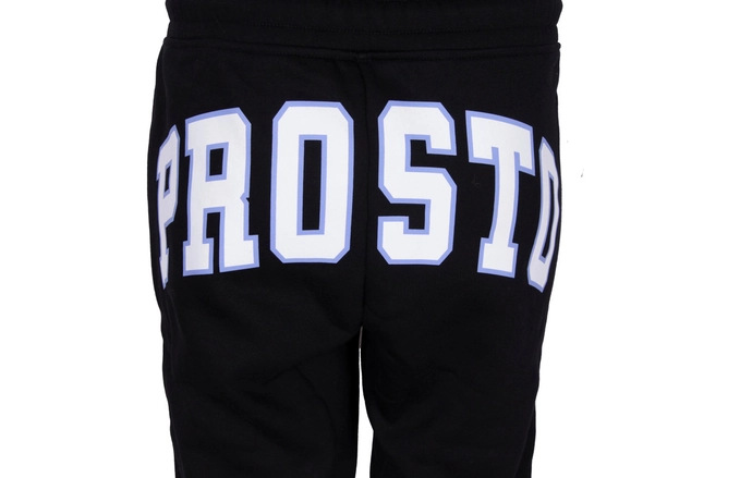 Spodnie dresowe damskie Prosto Klasyk Colleges czarne