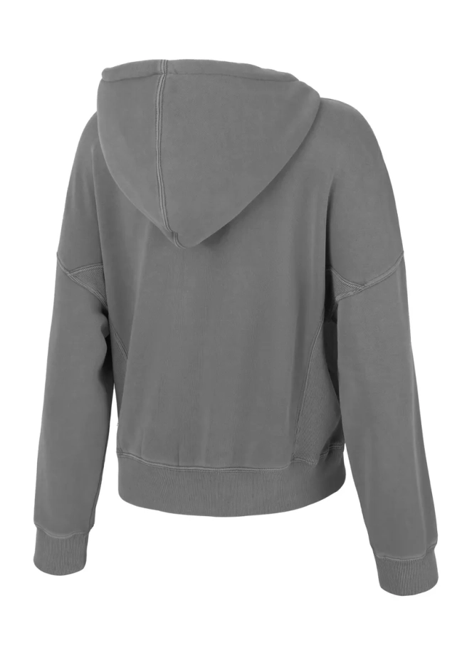 Bluza damska Pit Bull Manzanita Pitbull hooded zip szara