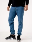 Spodnie męskie Jogger Jeans Jigga Wear Crown Medium Blue niebieskie