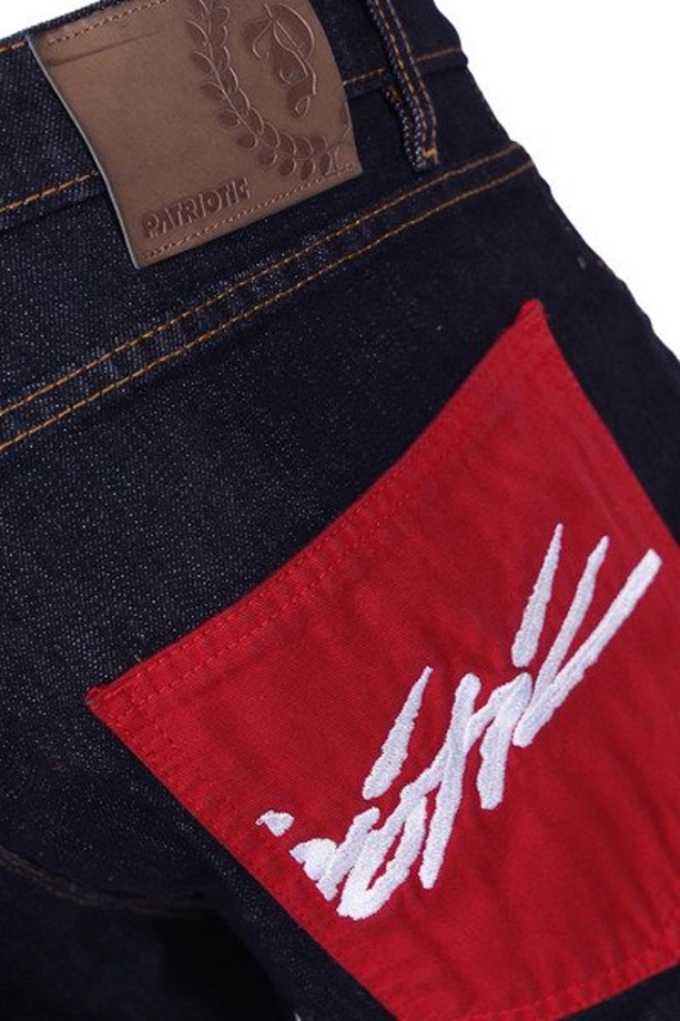 Spodnie Jogger Patriotic Tag Box jeans dark blue