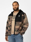 Bluza męska polarowa z kapturem rozpinana Pit Bull Joyner woodland camo
