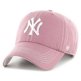 Czapka z daszkiem 47 Brand Los Angeles Dodgers Contrast Stitch Clean Up różowa