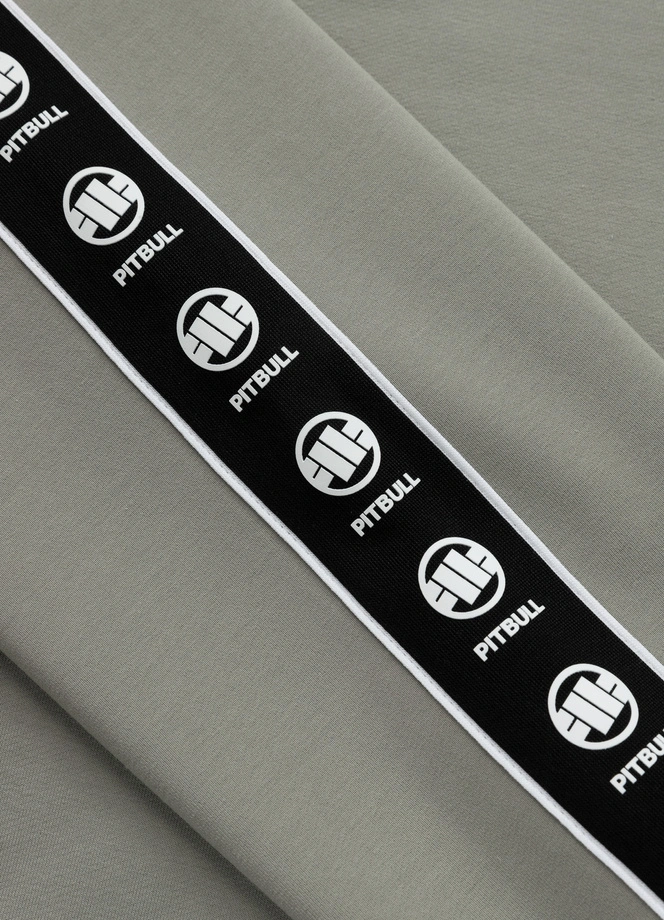 Bluza męska bez kaptura Pitbull Pit Bull Tape Nugget dusty salvia