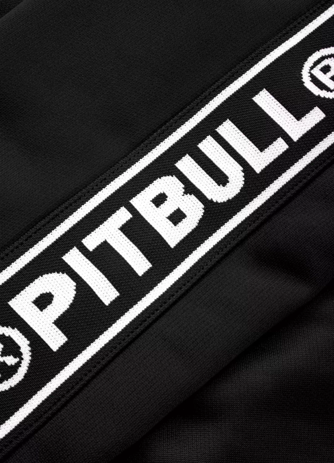 Komplet dresowy męski Pitbull Pit Bull Tape Logo 25 Trackjacket czarny