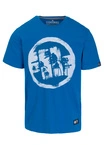 Koszulka męska T-Shirt Pitbull Logo Palms niebieska
