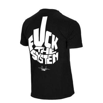 Koszulka męska T-shirt Dudek P56 Fuck The System DZZ czarna