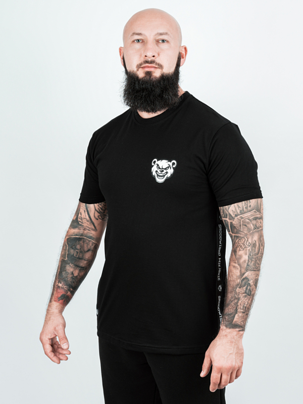 Koszulka t-shirt Środowisko Miejskie Miś Lampas czarna
