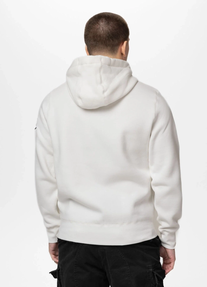 Bluza męska z kapturem Pit Bull Norton off white biała
