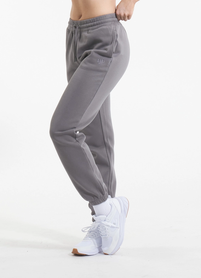 Spodnie dresowe damskie oversize Pitbull Pit Bull Manzanita szare