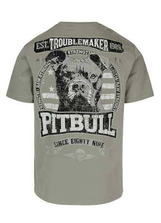 Koszulka męska T-Shirt Pit Bull Pitbull Troublemaker dusty salvia