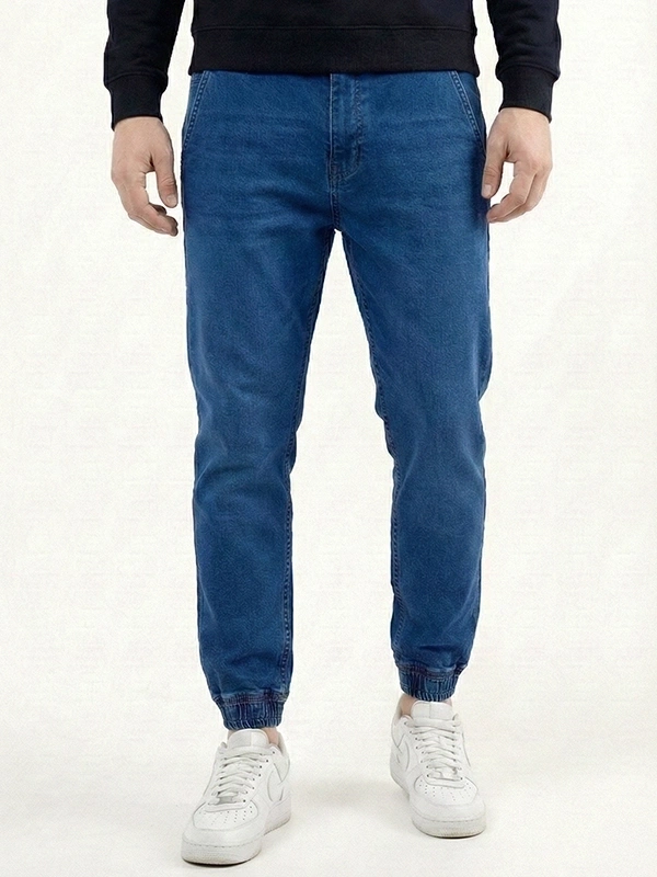 Spodnie męskie jogger jeans Środowisko Miejskie Classic niebieskie