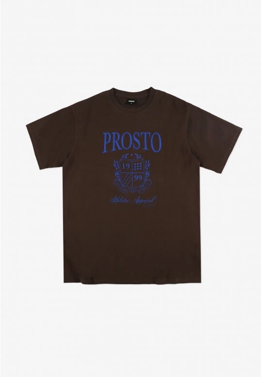 Koszulka męska t-shirt Prosto Plurt brązowa