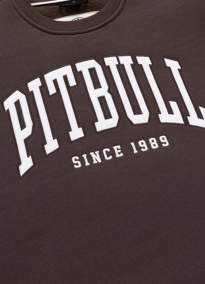 Bluza damska bez kaptura Pitbull Norton brązowa