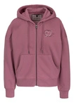 Komplet damski krótki Pitbull Manzanita Heart ZIP Washed różowy