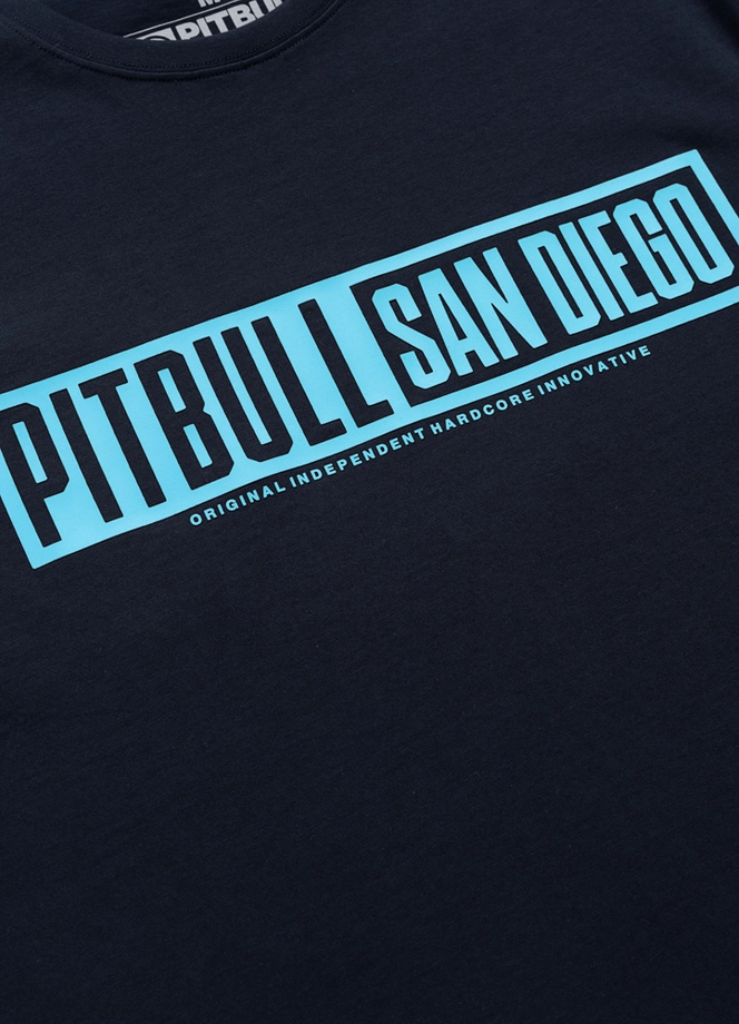 Koszulka męska T-Shirt Pitbull Eighty Nine Dog granatowa